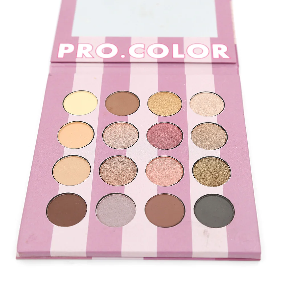 16 Colors Eyeshadow Palette Gold Eye Shadow Makeup 1 pcs Matte Yellow