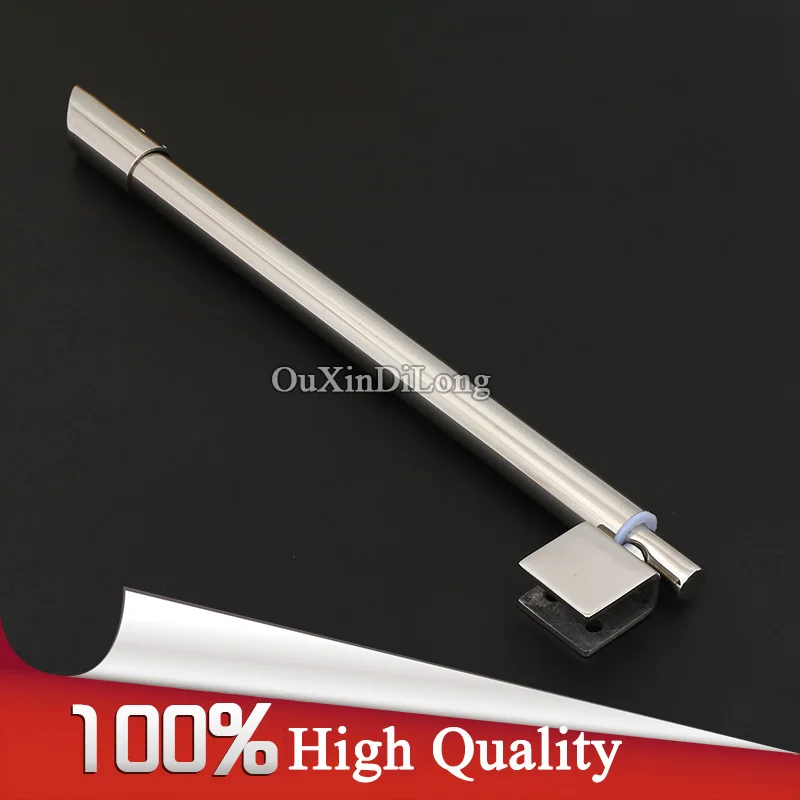 NEW 304 Stainless Steel Universal Shower Bathroom Bar Glass Swing