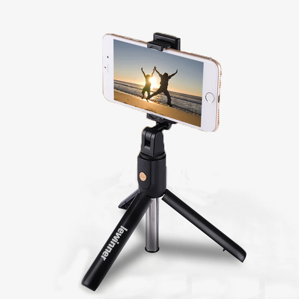 Lewinner 3 in 1 Wireless Bluetooth Selfie Stick Mini Tripod Extendable Monopod Universal For iPhone X 8 7 6s For Samsung/Huawei