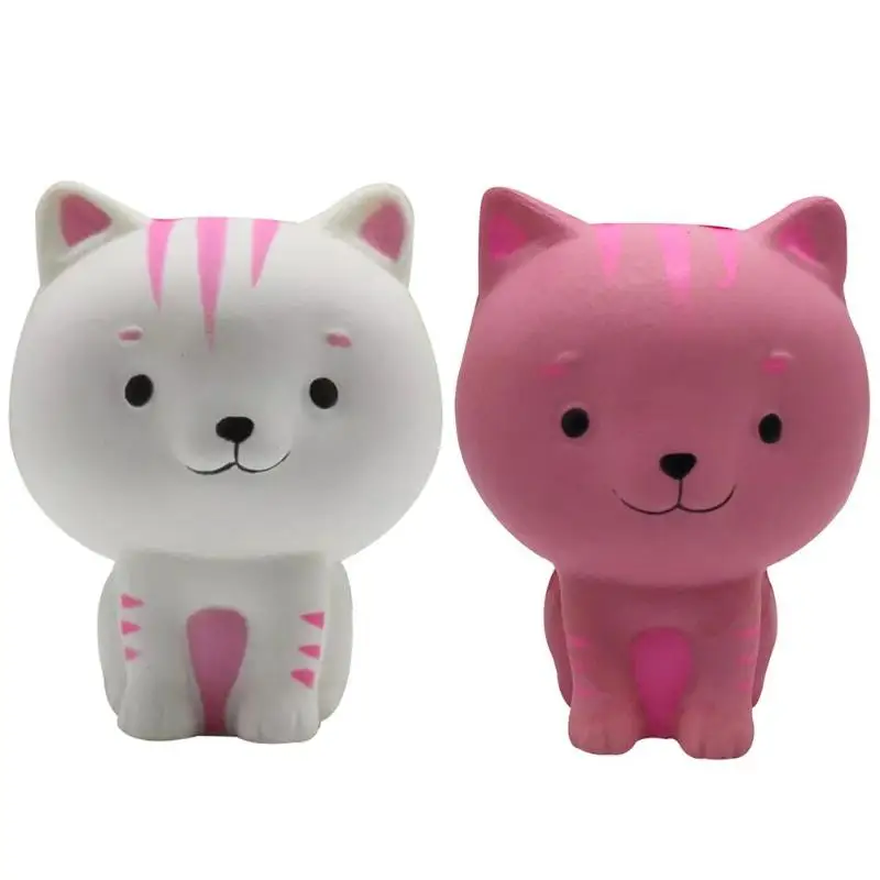 

Cute Simulation Cartoon Cat PU Slow Rising Squeeze DecompressionKawaii Squish Toy Stress Reliever for baby gift