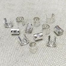 Регулируемый обжимной Конец сумка с бусинами ремень разъем ювелирные изделия в виде труб результаты кожаный шнур ожерелье веревки браслет полые филигранные