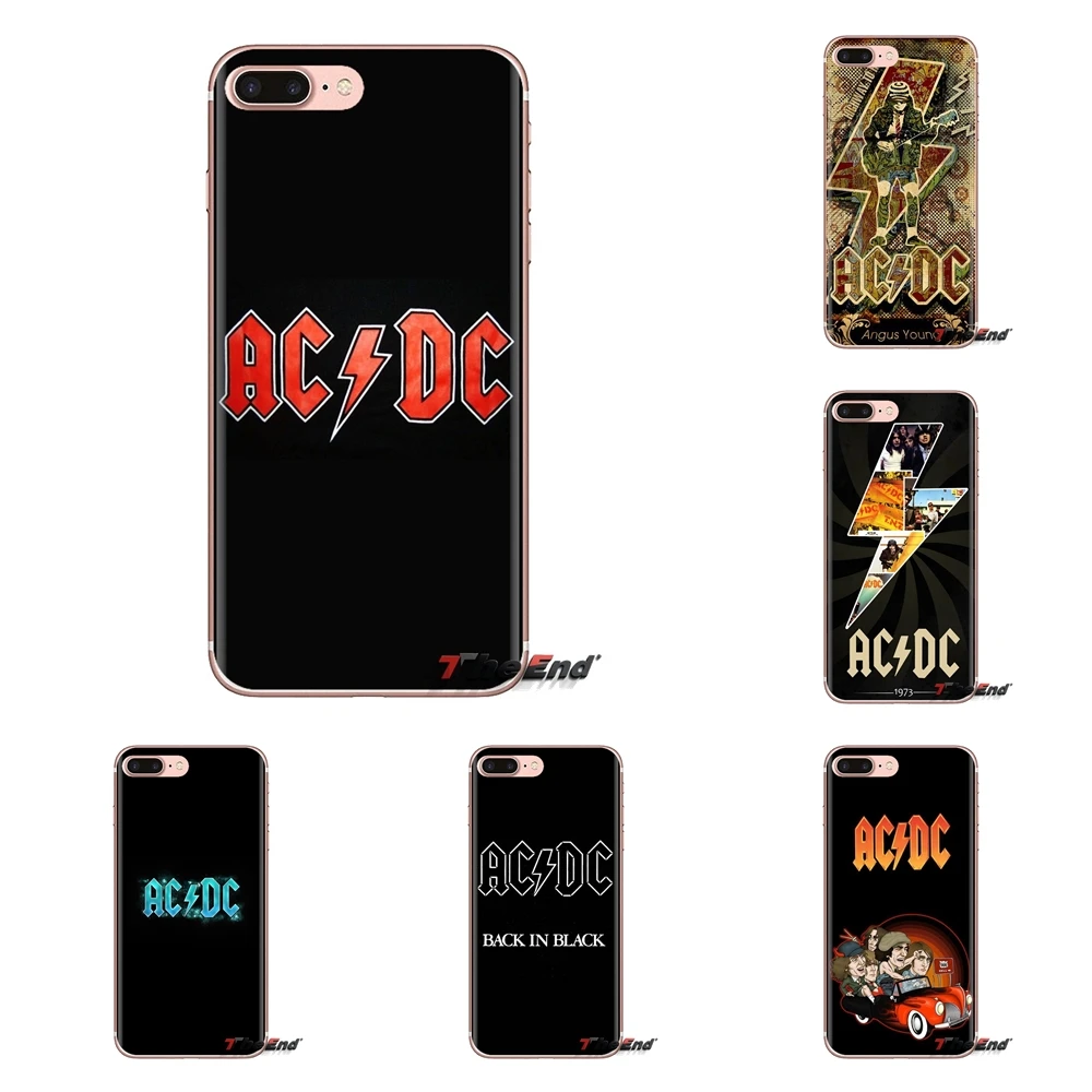 

Soft Transparent Cases Covers For iPod Touch Apple iPhone 4 4S 5 5S SE 5C 6 6S 7 8 X XR XS Plus MAX Rock Band ACDC ACDC