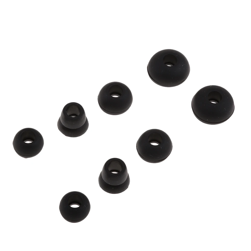4 Pairs Replacement Silicone Eartips Earbuds for Powerbeats 2 Earphones Water-washable Durable Flexible Antistatic