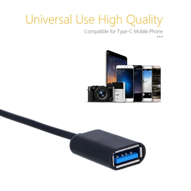 Type C OTG usb-адаптер, кабель 3,1 type-C штекер USB 3,0 A Женский OTG адаптер для кабельного шнура