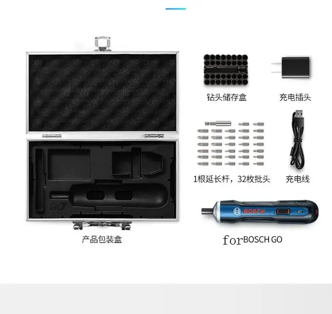 Электроинструмент для BOSCH GO Mini электрическая отвертка 3,6 В литий-ионная батарея перезаряжаемая дрель алюминиевый сплав набор упаковки