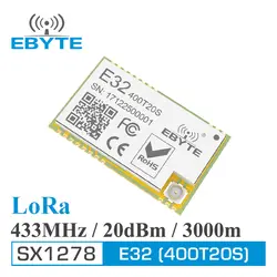 Дальний диапазон 3000 м РЧ модуль CDEBYTE E32-400T20S 433 МГц LoRa SX1278 470 МГц 100 мВт 20dBm Iot передатчик и приемник