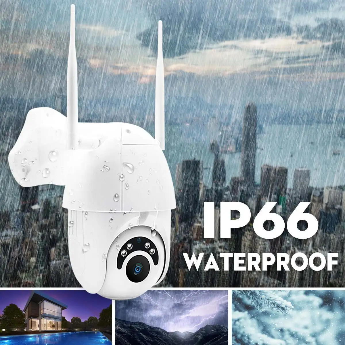 HD 1080P WIFI Беспроводная IP камера Облачное хранилище для наружного наблюдения PTZ