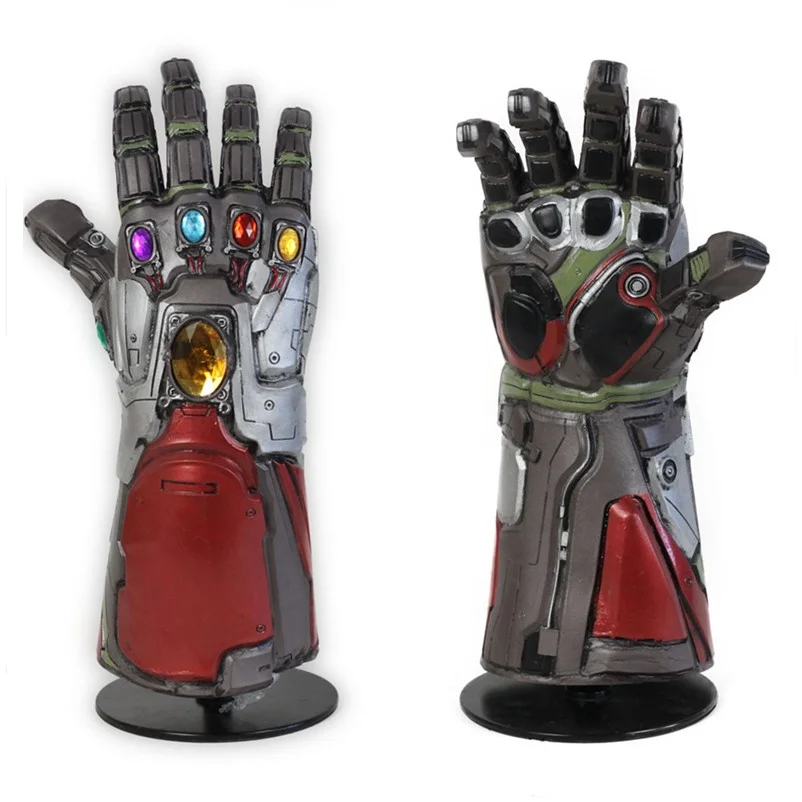 

2019 Avengers Endgame Superhero Iron Man Tony Stark Thanos Infinity Stone Cosplay Gloves Arm Armor Mask Latex Hand Gauntlet