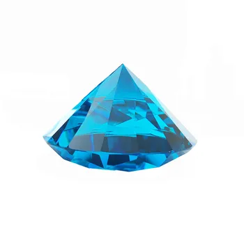 

Glass Chandelier Pendants Crystal Glass Diamond Crafts Home Paperweight Aquamarine 60mm 1pcs For DIY Jewelry Hot Sales