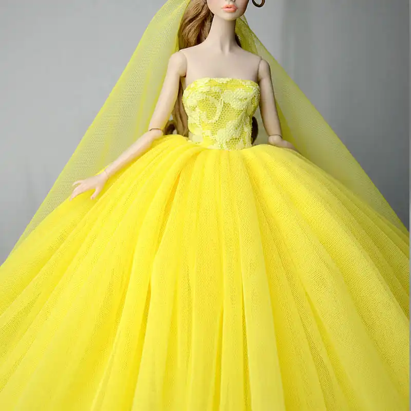 yellow long frock
