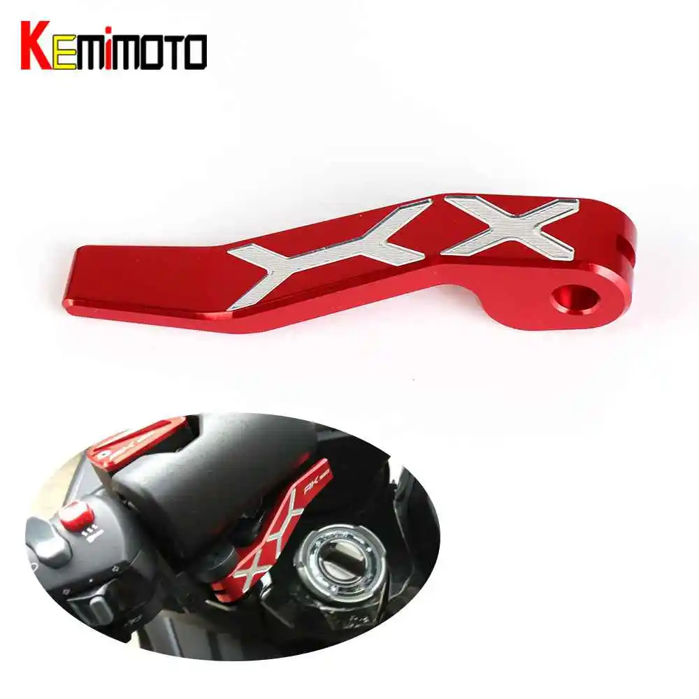 

KEMiMOTO 3D Parking Brake Lever For KYMCO AK550 2017 Motorcycle Accessories AK 550 2018 CNC Aluminum Hand control lever