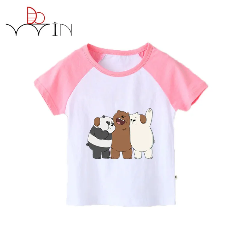 Джинсы для маленьких мальчиков или девочек мы вся правда о медведях детская футболка натуральный хлопок с круглым вырезом детская футболка детская для младенцев, костюм для маленьких детей, футболка