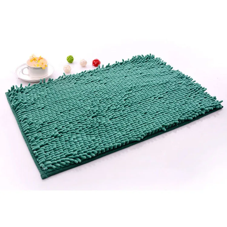40*60 см Коврик толстый Противоскользящий коврик для ванной комнаты мягкий водопоглощающий полиэстер - Цвет: Зеленый
