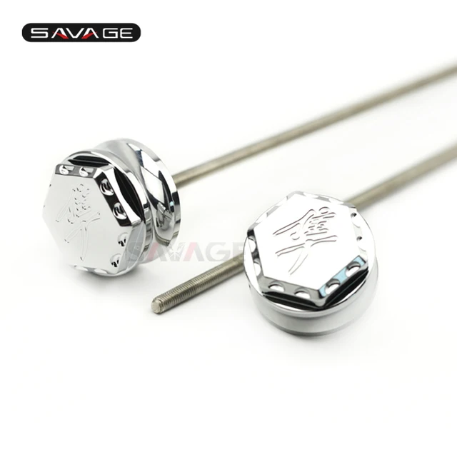 Hex Engraved Ball Cut Edge Front Axle Cap Cover For SUZUKI GSX1300R HAYABUSA GSX 1300R 1999-2018 2014 2015 2016 2017 Caps Covers