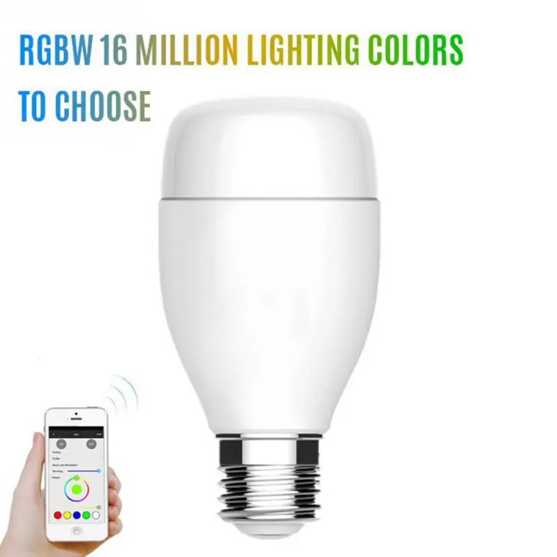 Colorful WIFI Smart Bulb Dimmable Voice Control RGB LED Smartphone