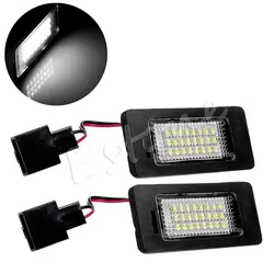 1 пара 24LED ошибок Номерные знаки для мотоциклов свет для Audi A4 B8 A5 S5 TT Q5 Passat R36 Автомобильный источник света