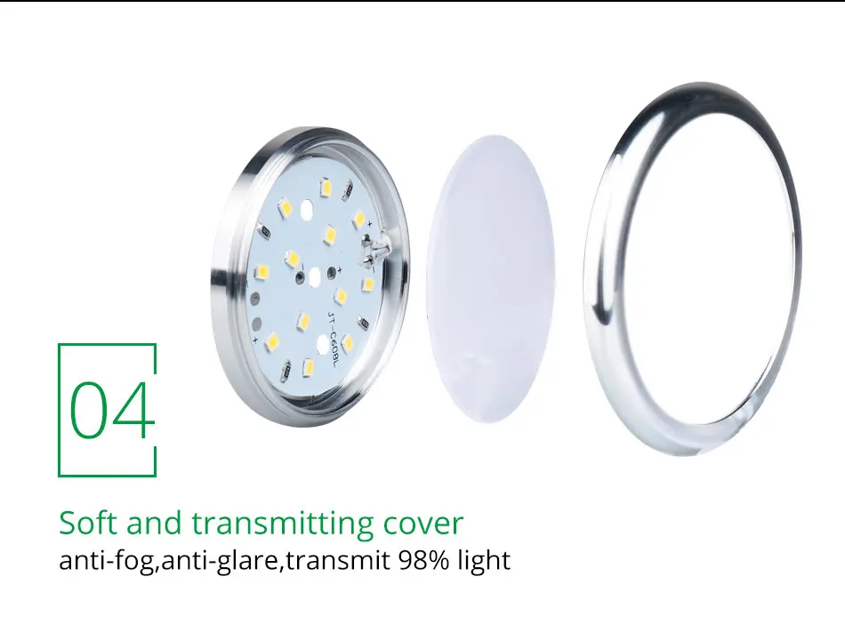 2.5W 12V DC LED Cabinet Lights Round Aluminum Puck Lamp Kitchen Counter Cupboard Bar Showcase Lamps Led Fixtures Shelf Lighting (12)