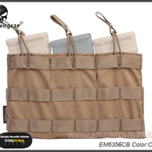 Emersongear тройной Открытый Топ подсумок для журналов 5,56 Тактический военная игра Пейнтбол оборудование Coyote коричневый EM6356CB