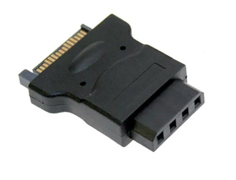 2 шт./лот 4Pin IDE Molex Female to 15Pin SATA Мужской адаптер питания конвертер Jack разъем для ПК ide