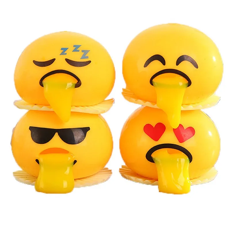 Squishies Antistress Spitting Yolk Emoji Egg Squishy kawaii Toys Funny