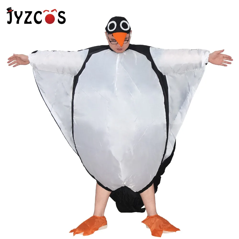 JYZCOS взрослый надувной костюм Пингвин птица для женщин и мужчин Косплей Вечеринка
