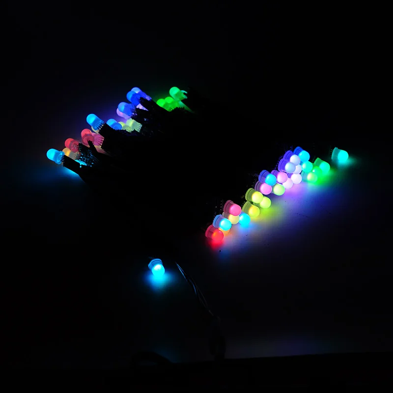 100pcs 9mm WS2811 LED Module Black/Green/White/RGB wire 2811 IC RGB Digital Led pixel module Addressable full color IP30 DC5v