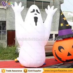 Бесплатная доставка 5 м высокий надувной белый призрак для украшения Хэллоуина горячая Распродажа надувной шар для Хэллоуина для вечерние