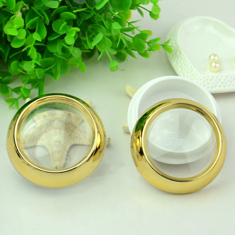 30pcs 20g 30g 50g Clear Acrylic Capsule Bottle Refillabe Bottles cosmetics packages