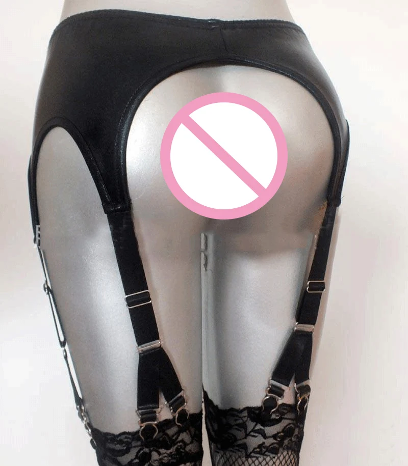 2018 New Black Sexy Metal Clips Garter,Gothic Harajuku Style Faux Leather Garters Sexy Lingerie Y Hook Latex Fetish Garter Belt 2018 New Black Sexy Metal Clips Garter,Gothic Harajuku Style Faux Leather Garters Sexy Lingerie Y Hook Latex Fetish Garter Belt