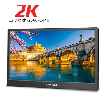 

13.3 inch CNC Metal Portable Monitor 2K 2560*2440 IPS HD Screen Display with 2 HDMI USB DC Interface for HDMI PS4 XBOX One game