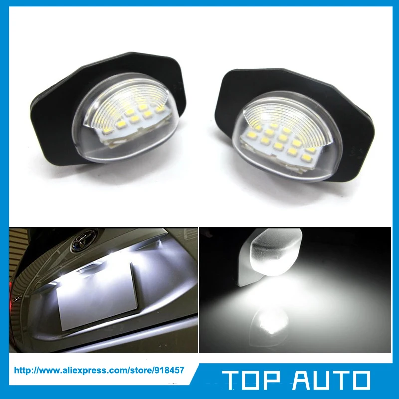 Error Free White 18SMD LED Number License Plate Light for TOYOTA