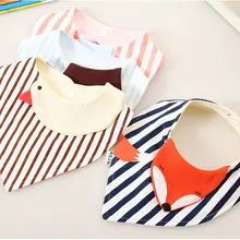 Детские нагрудники из хлопка с 3D рисунком нагрудник с принтом для маленькой девочки нагрудник для кормления слюнявчик полотенце Babetes Bebe Новорожденные двухслойные нагрудники