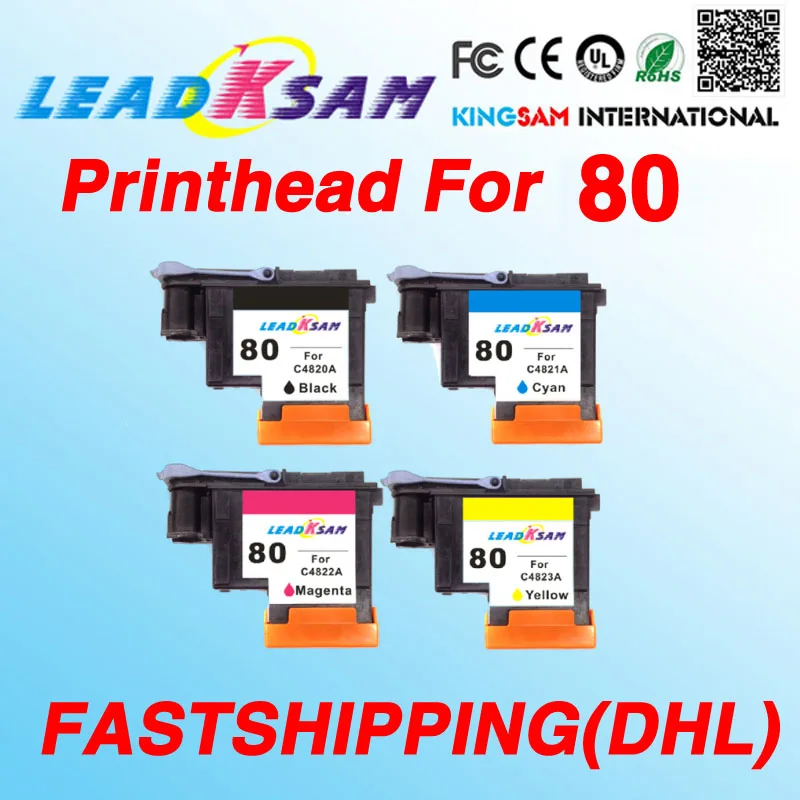 Fastshiping leadksam печатающая головка совместима с hp80 для 80 Designjet 1000 1050c 1055 см струйный принтер