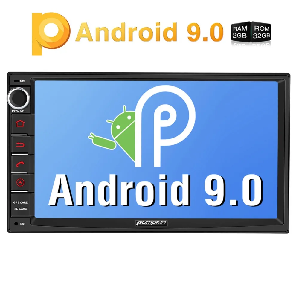 

Pumpkin 2 Din 7" Universal Android 9.0 GPS Car Radio Audio Player NO DVD Quad Core RAM 2G ROM 32G Car DVD GPS Navigation Radio