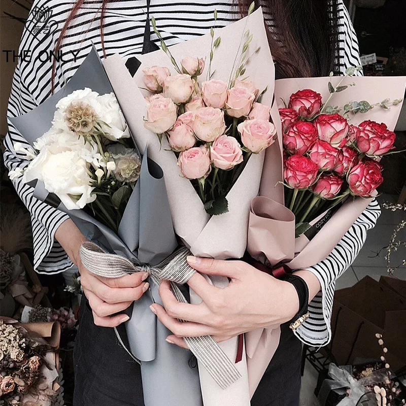 

10pcs/lot 60*60cm Solid Color Paper Bouquet Wrapping Paper Flowers Wedding Gift Birthday Wrapping Paper