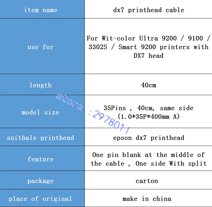 Струйный принтер ep-son DX7 головной кабель FFC плоский, кабель передачи данных 35 контактов с разрезом 40 см длиной для остроумного цвета 9100 9200 Смарт тайм часть