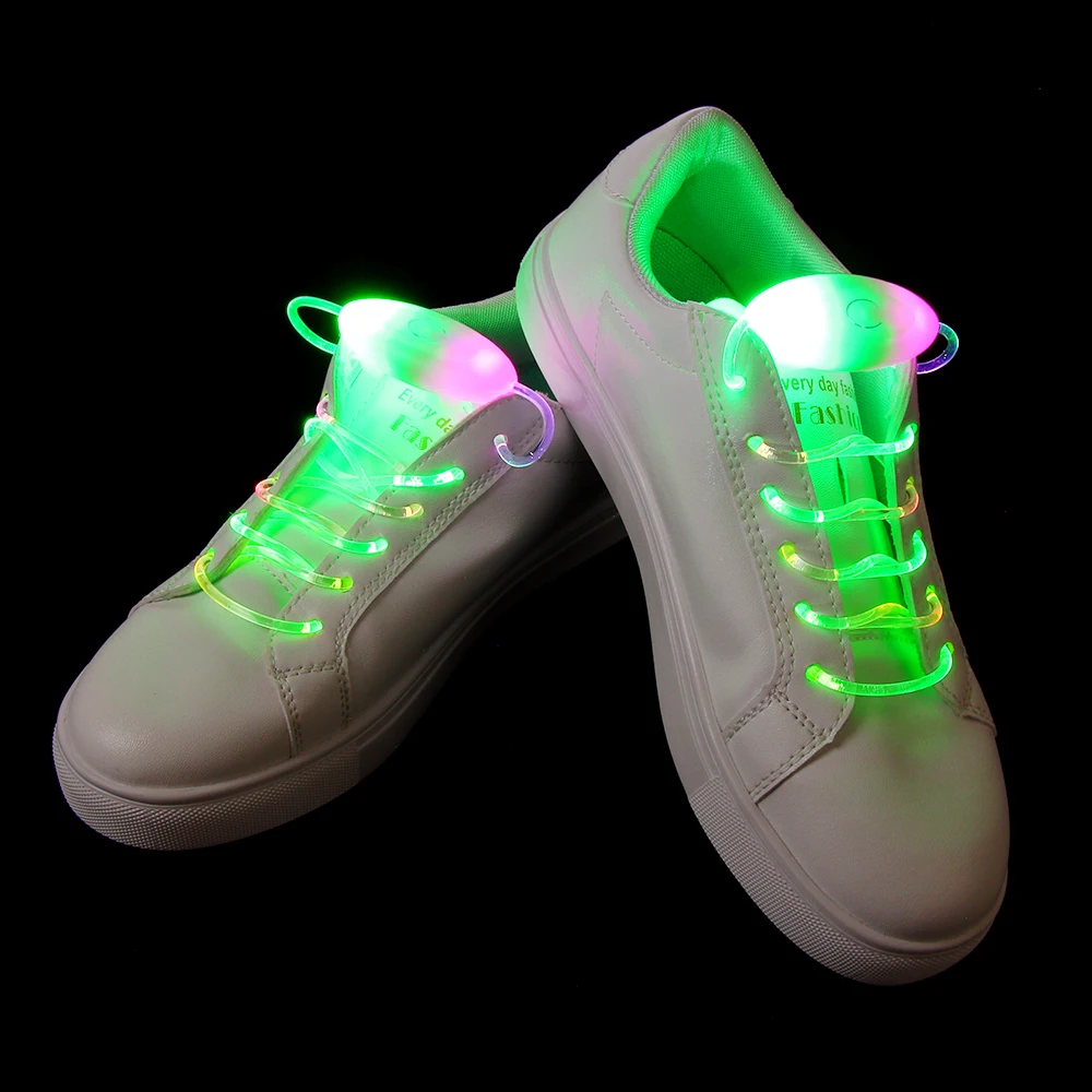 Cosplay&ware 1 Pair 80cm Light Up Rave Neon Party Led Shoelaces Flashing Colored Shoestrings Luminous Laces Worldwide -Cosplayware Store