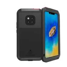 Aluminum Metal Cover For Huawei Mate 20 Pro Waterproof Full Body Heavy Duty Armor Case For Huawei Mate 20 Pro Shockproof Case