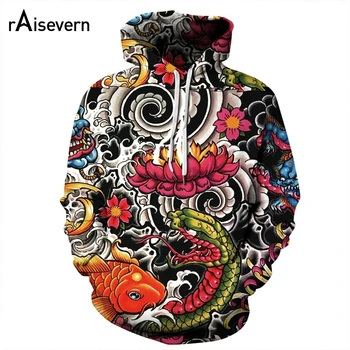 

Raisevern Vintage Floral Full Print 3D Hoodies Women Men Sweatshirts Casual Hip Hop Hoodies Pullovers Plus Size Drop Shipping