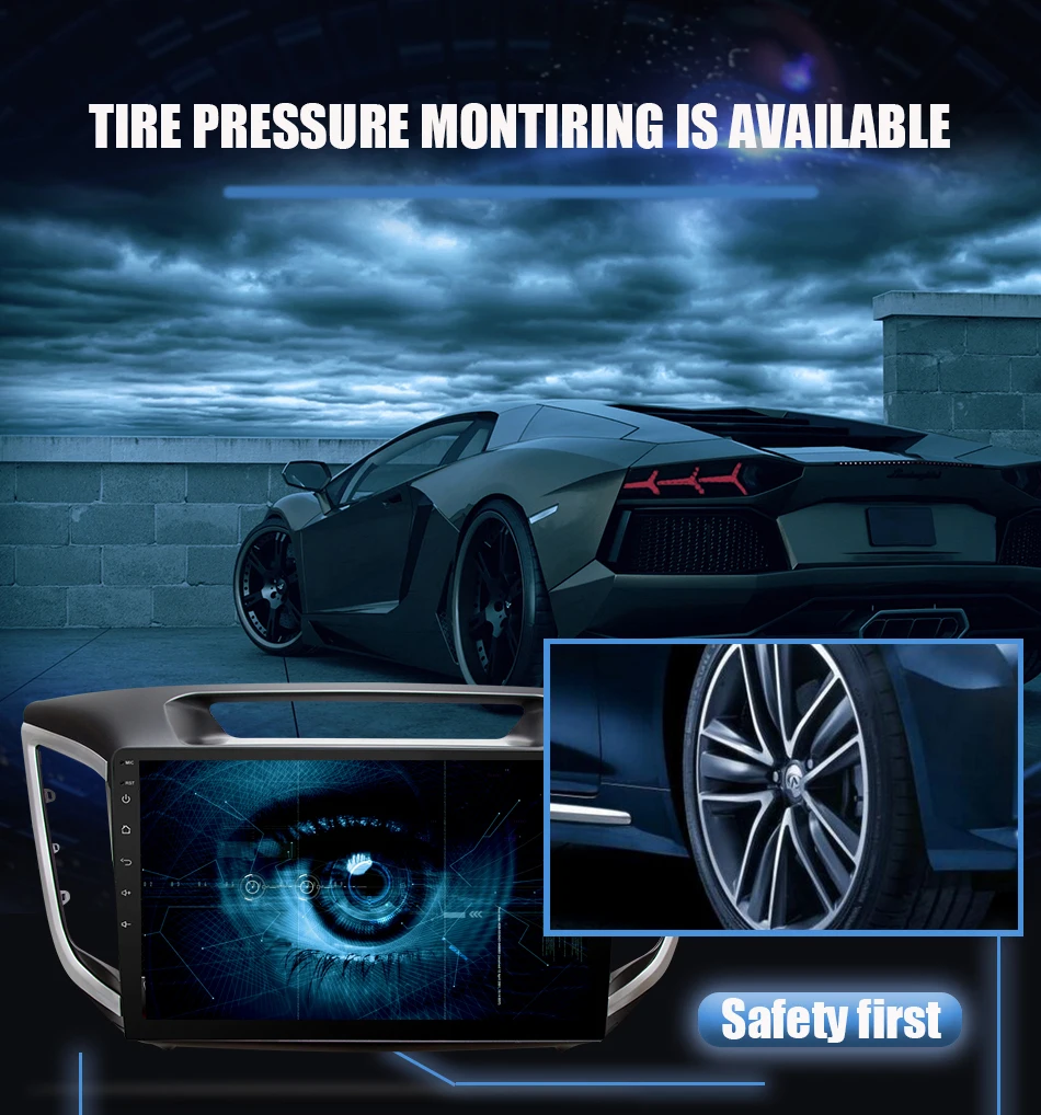 Best Eunavi 4G+32G Octa 8 core android 9.0 car dvd for Hyundai Creta ix25 multimedia car radio gps navi PX6 Radio WIFi car stereo 15