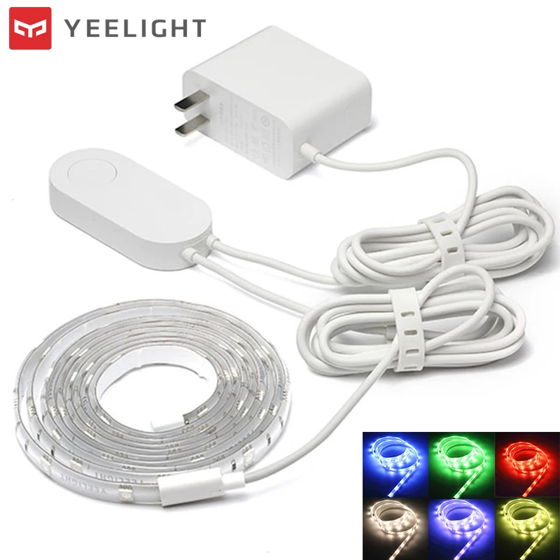 

Original XIAOMI YEELIGHT 60 LED RGB Smart Light Strip APP WiFi Remote Control 16 Million Colors Flexible Lighting Strip 2M