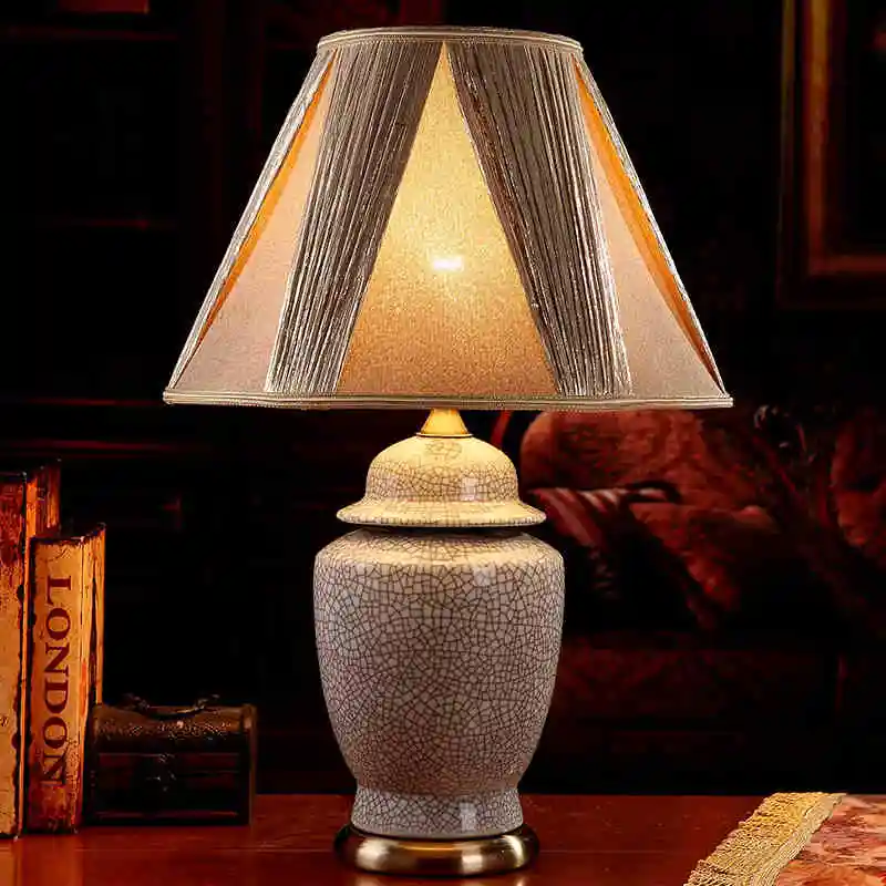 Buy Bedroom vintage table lamp china living room Table