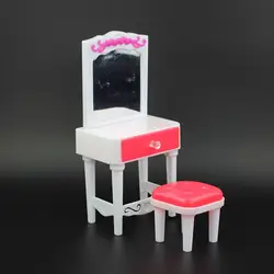 Игрушки для детей мебель игрушки Моделирование туалетный комплект из стола и стула для девочек игрушки, игры для детей подарок на день