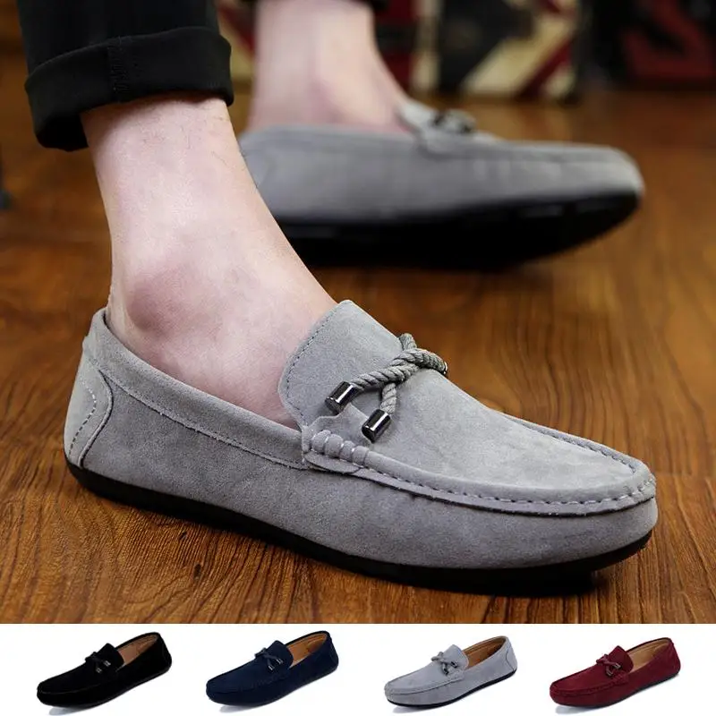

DAFENP Men Casual Shoes Fashion Men Shoes Genuine Leather Men Loafers Moccasins Slip On Men's Flats Male Driving Shoes
