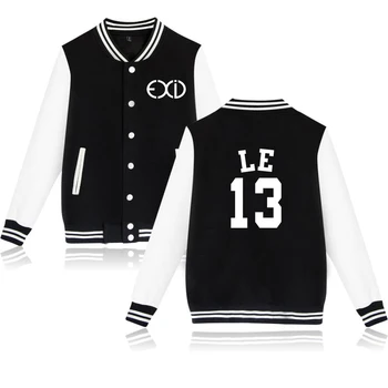 

Exid clothes LE HANI SOLJI JUNGHWA HYTERIN hot autumn and winter Baseball uniform coat unisex couple lovers parent-child