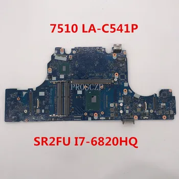 

Free shipping For 7510 Laptop Motherboard AAPA0 LA-C541P With SR2FU I7-6820HQ working well