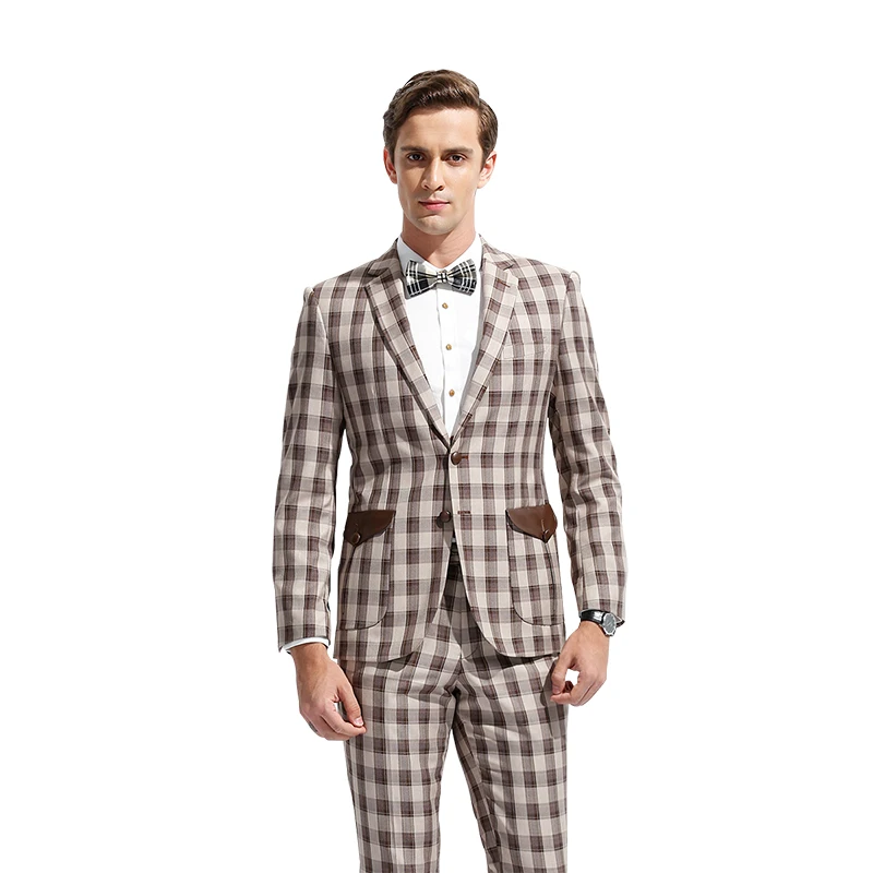 

DARO Men Suit Mens Grid Jacket and Pants DARO8031 (Only Accept Custom Tailor Service)