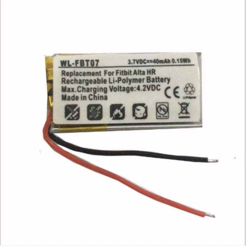 

FGHGH 40mAh Battery for Fitbit Alta HR Smartband Smart Wristband Battery