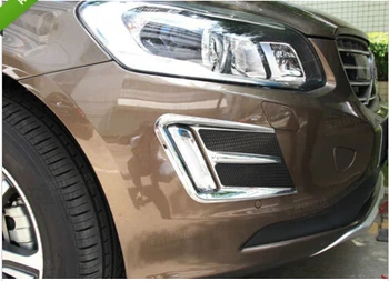 

Chrome Front Bumper Fog Light lamp cover trims for VOLVO XC60 2014 2015