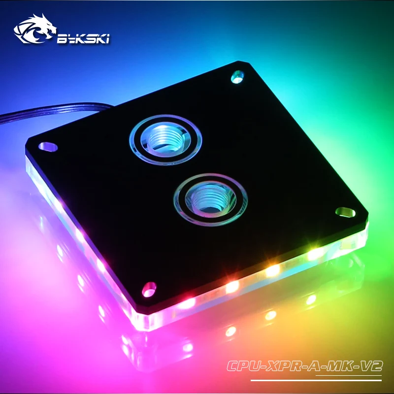 Bykski CPU-XPR-A-MK-V2 ، ل إنتل Lga115x/2011 وحدة المعالجة المركزية المياه كتل ، RBW الإضاءة نظام ، Microwaterway مياه التبريد كتلة